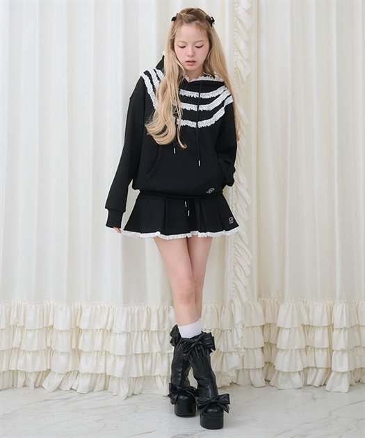 フリルプリーツスウェットスカート | axes femme online shop