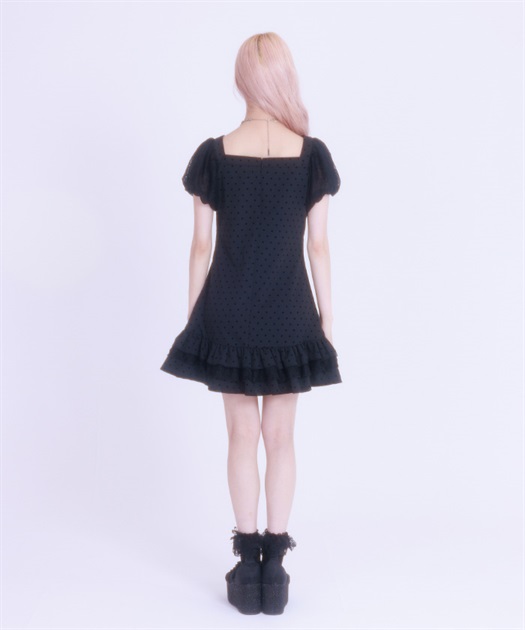 ハートドットレースワンピース | レディース服・レディース