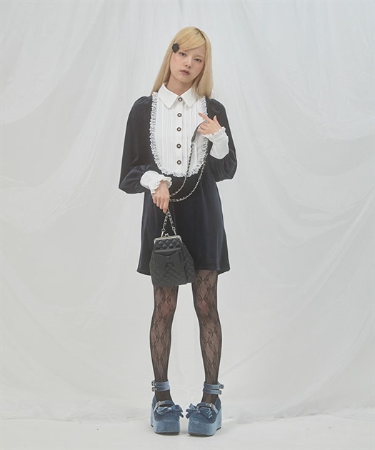 クラシカルベロアワンピース | axes femme online shop
