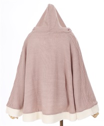 ビジュー裏ボアニットポンチョ | axes femme | axes femme ビジュー裏ボアニットポンチョ | axes femme | axes femme