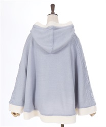 ビジュー裏ボアニットポンチョ | outlet | axes femme online shop ビジュー裏ボアニットポンチョ | outlet | axes femme online shop