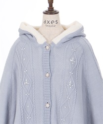 ビジュー裏ボアニットポンチョ | outlet | axes femme online shop ビジュー裏ボアニットポンチョ | outlet | axes femme online shop