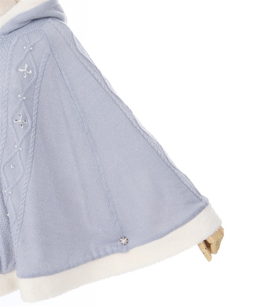 ビジュー裏ボアニットポンチョ | axes femme | axes femme ビジュー裏ボアニットポンチョ | axes femme | axes femme