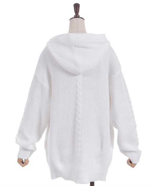 はしごレースニットパーカー | axes femme online shop