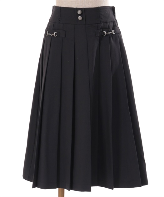 ビット付プリーツロングスカート | レディース服・レディース ビット付プリーツロングスカート | レディース服・レディース