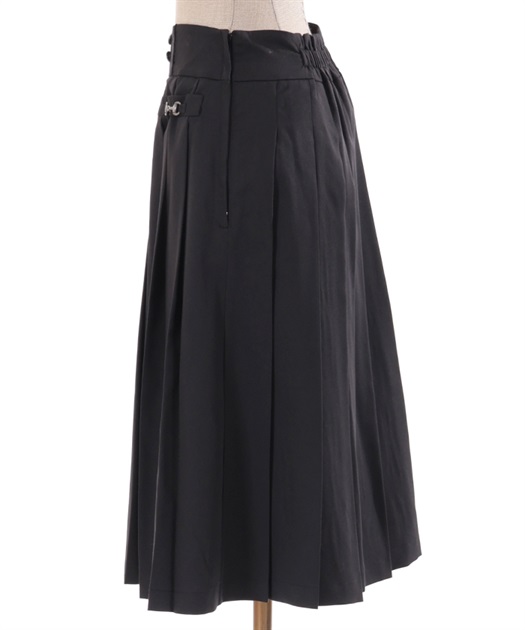 ビット付プリーツロングスカート | outlet | axes femme online shop
