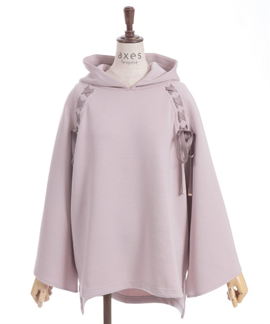 花粉ガード編み上げポンチョ【期間限定価格】 | レディース服 花粉ガード編み上げポンチョ【期間限定価格】 | レディース服