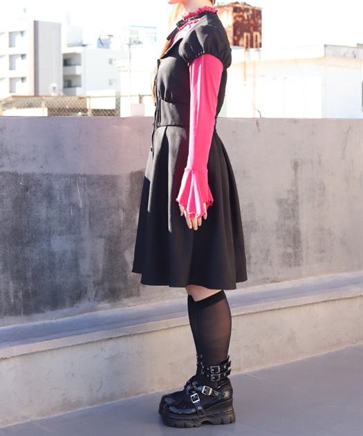 カットアウトデザインミニワンピース【予約】 | NIBBLE POISON | axes