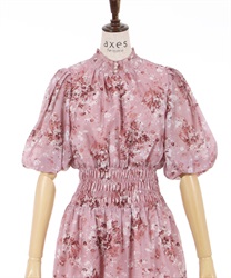 オーガンジーフラワーワンピース | outlet | axes femme online shop オーガンジーフラワーワンピース | outlet | axes femme online shop