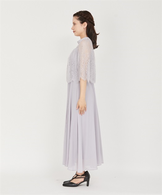 レース切替ロングドレス | axes femme | axes femme online shop レース切替ロングドレス | axes femme | axes femme online shop