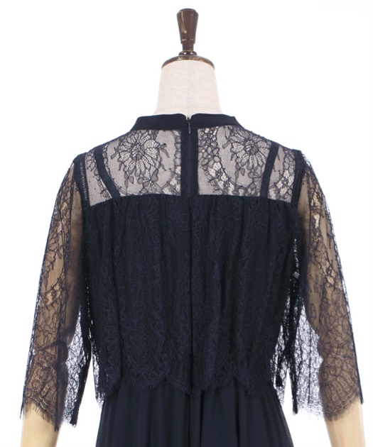レース切替ロングドレス | レディース服・レディース レース切替ロングドレス | レディース服・レディース