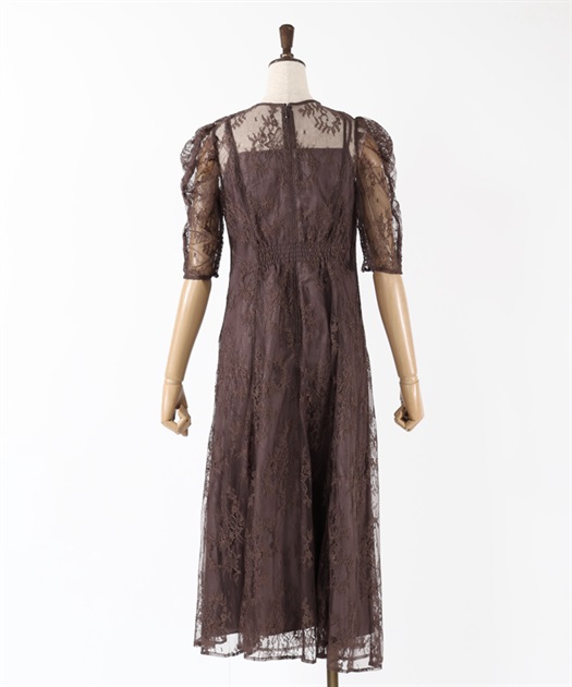 パイピングレースドレス | 衣料 | axes femme online shop パイピングレースドレス | 衣料 | axes femme online shop