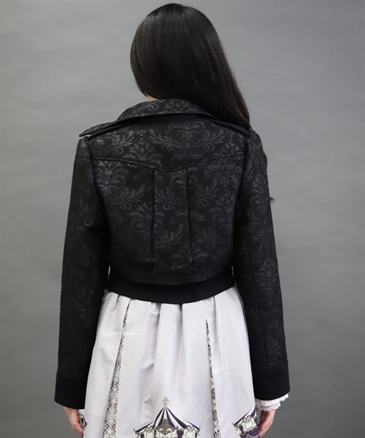 ジャカードバイカラージャケット | NIBBLE POISON | axes femme online