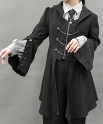 燕尾デザインロングジャケット | レディース服・レディース 燕尾デザインロングジャケット | レディース服・レディース