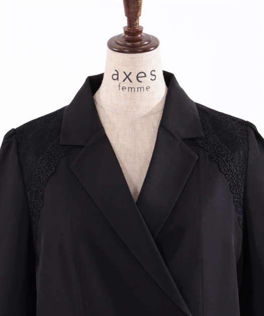 レース重ねテーラードジャケット | outlet | axes femme online shop レース重ねテーラードジャケット | outlet | axes femme online shop