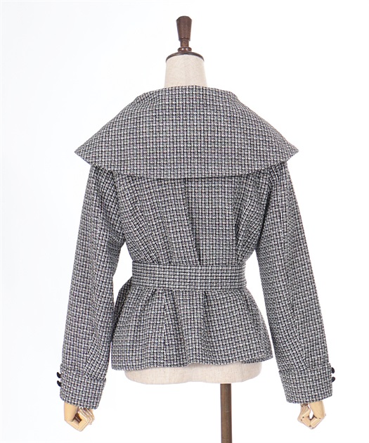 セーラーカラーフレアジャケット | outlet | axes femme online shop セーラーカラーフレアジャケット | outlet | axes femme online shop