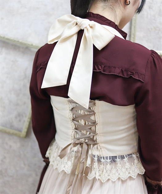 コルセット風フリルビスチェ | outlet | axes femme online shop コルセット風フリルビスチェ | outlet | axes femme online shop