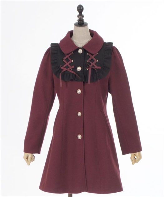 ブロッキングフリルコート | レディース服・レディース ブロッキングフリルコート | レディース服・レディース