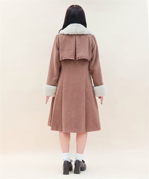ファーティペ付ロングコート | POETIQUE | axes femme online shop ファーティペ付ロングコート | POETIQUE | axes femme online shop