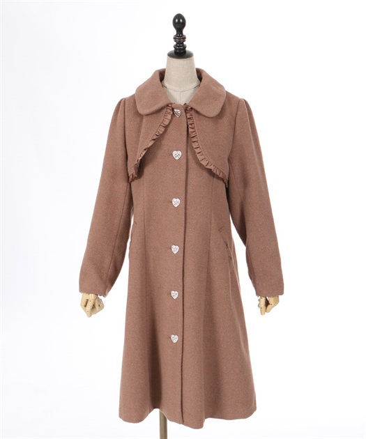 ファーティペ付ロングコート | outlet | axes femme online shop ファーティペ付ロングコート | outlet | axes femme online shop