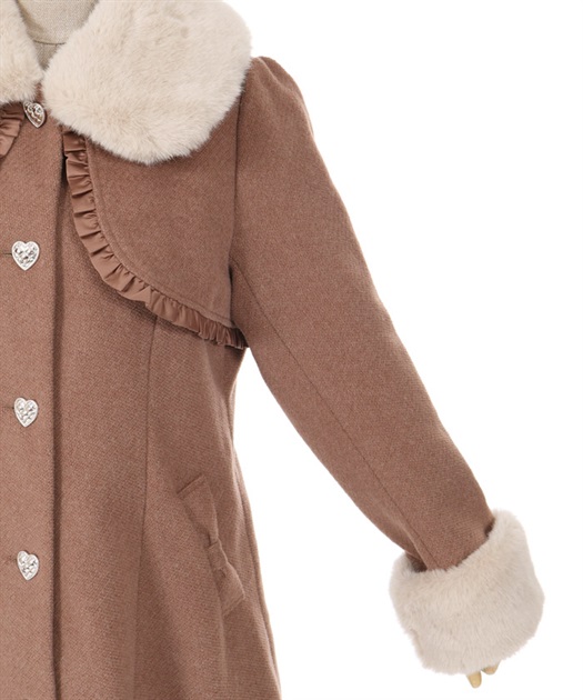 ファーティペ付ロングコート | POETIQUE | axes femme online shop ファーティペ付ロングコート | POETIQUE | axes femme online shop