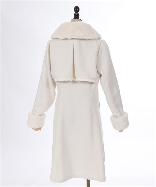 ファーティペ付ロングコート | outlet | axes femme online shop ファーティペ付ロングコート | outlet | axes femme online shop