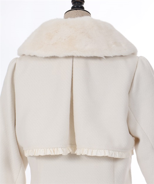 ファーティペ付ロングコート | outlet | axes femme online shop ファーティペ付ロングコート | outlet | axes femme online shop