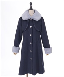 ファーティペ付ロングコート | outlet | axes femme online shop ファーティペ付ロングコート | outlet | axes femme online shop