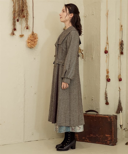 セーラー襟クラシカルコート | outlet | axes femme online shop セーラー襟クラシカルコート | outlet | axes femme online shop