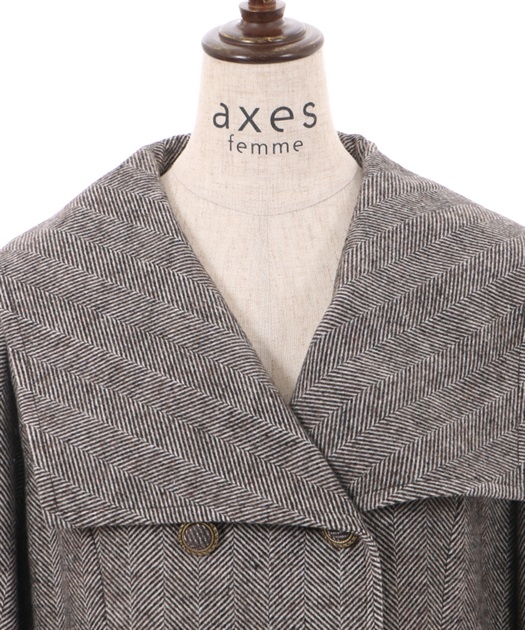 セーラー襟クラシカルコート | outlet | axes femme online shop セーラー襟クラシカルコート | outlet | axes femme online shop