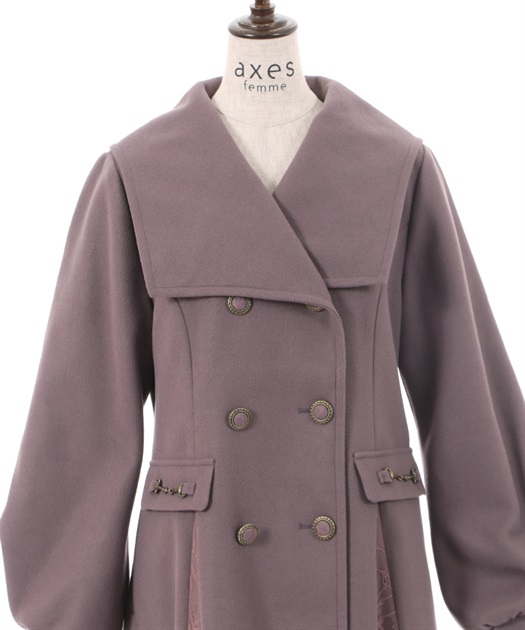セーラー襟クラシカルコート | outlet | axes femme online shop セーラー襟クラシカルコート | outlet | axes femme online shop
