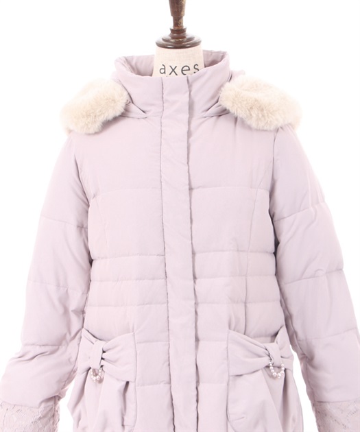リボンポケットダウンコート | outlet | axes femme online shop