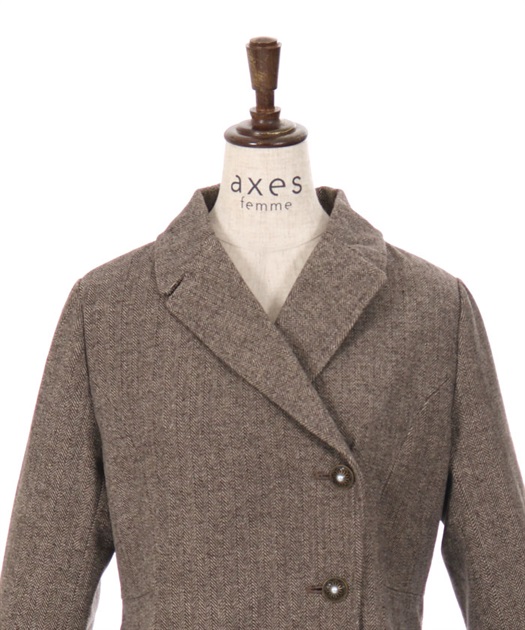 連釦テーラーカラーコート | outlet | axes femme online shop 連釦テーラーカラーコート | outlet | axes femme online shop