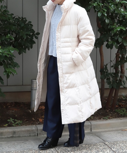 シェイプ切替ロングダウンコート | axes femme online shop