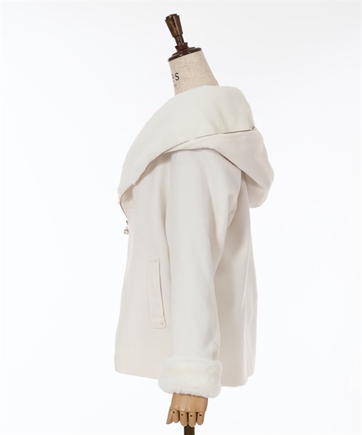 ファー付ショートコート | outlet | axes femme online shop