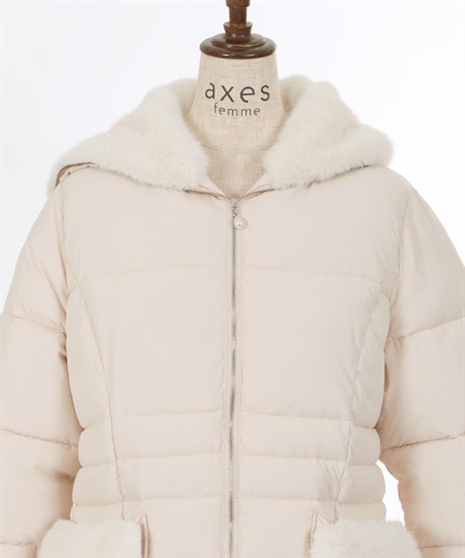 ミドル丈中綿ダウンコート | outlet | axes femme online shop ミドル丈中綿ダウンコート | outlet | axes femme online shop