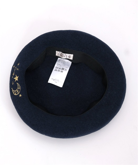 月×星刺繍ベレー | outlet | axes femme online shop 月×星刺繍ベレー | outlet | axes femme online shop
