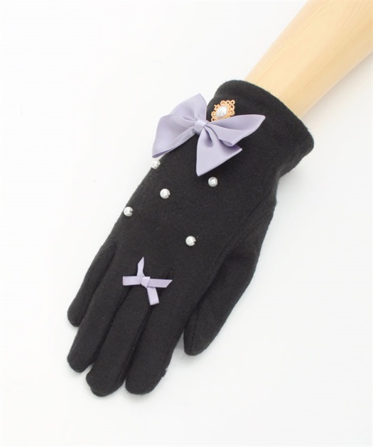 パール×リボン手袋 | outlet | axes femme online shop