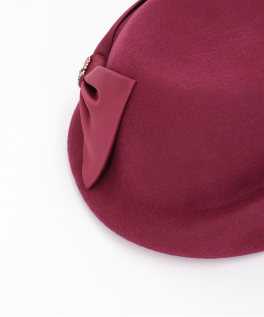 リボン付ウールフェルトハット | outlet | axes femme online shop リボン付ウールフェルトハット | outlet | axes femme online shop