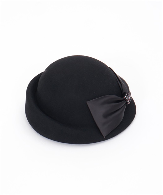 リボン付ウールフェルトハット | outlet | axes femme online shop リボン付ウールフェルトハット | outlet | axes femme online shop