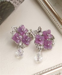 紫陽花モチーフイヤリング | axes femme | axes femme online shop