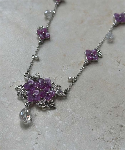 紫陽花モチーフネックレス【期間限定価格】 | outlet | axes 紫陽花モチーフネックレス【期間限定価格】 | outlet | axes
