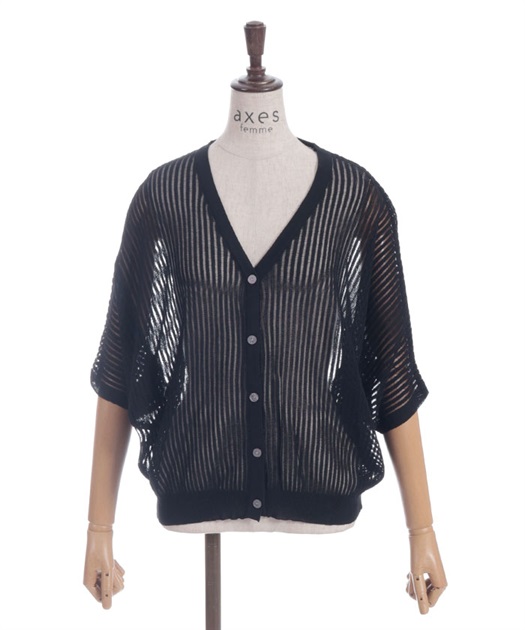 メッシュドルマンカーディガン | purple label | axes femme メッシュドルマンカーディガン | purple label | axes femme