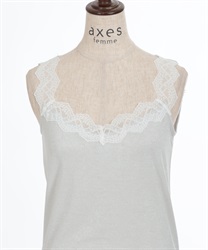 Ao american outfitters タンクトップ ベージュ ラメ