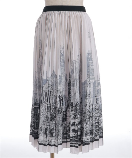 パネル柄プリーツスカート | purple label | axes femme online shop