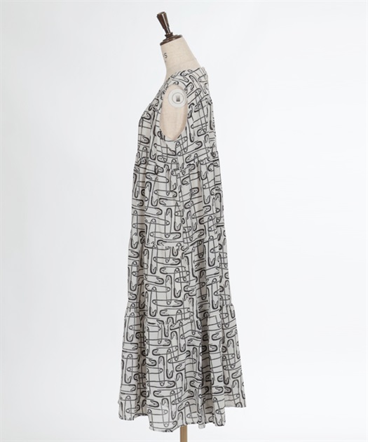 総柄ティアードワンピース | outlet | axes femme online shop