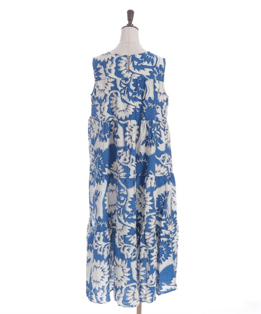 総柄ティアードワンピース | purple label | axes femme online shop 総柄ティアードワンピース | purple label | axes femme online shop