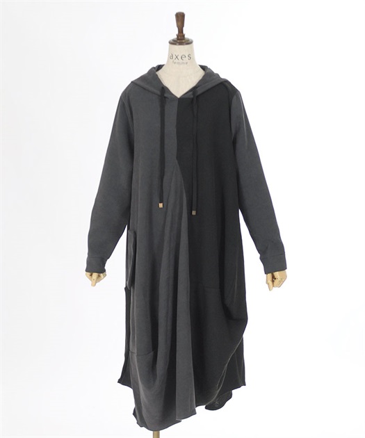 異素材アシメパーカーワンピース | レディース服・レディース 異素材アシメパーカーワンピース | レディース服・レディース