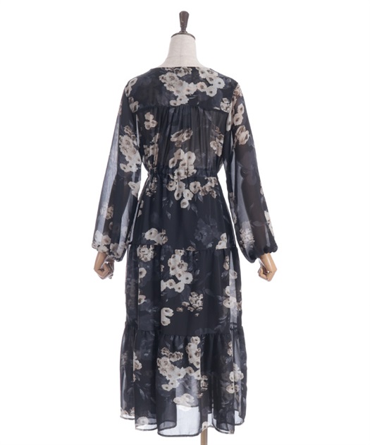 花柄ティアードワンピース【期間限定価格】 | purple label 花柄ティアードワンピース【期間限定価格】 | purple label