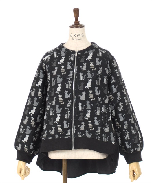 後配色ゴブランブルゾン | purple label | axes femme online shop 後配色ゴブランブルゾン | purple label | axes femme online shop